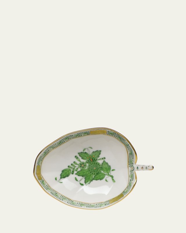 Chinese Bouquet Green Leaf Tray